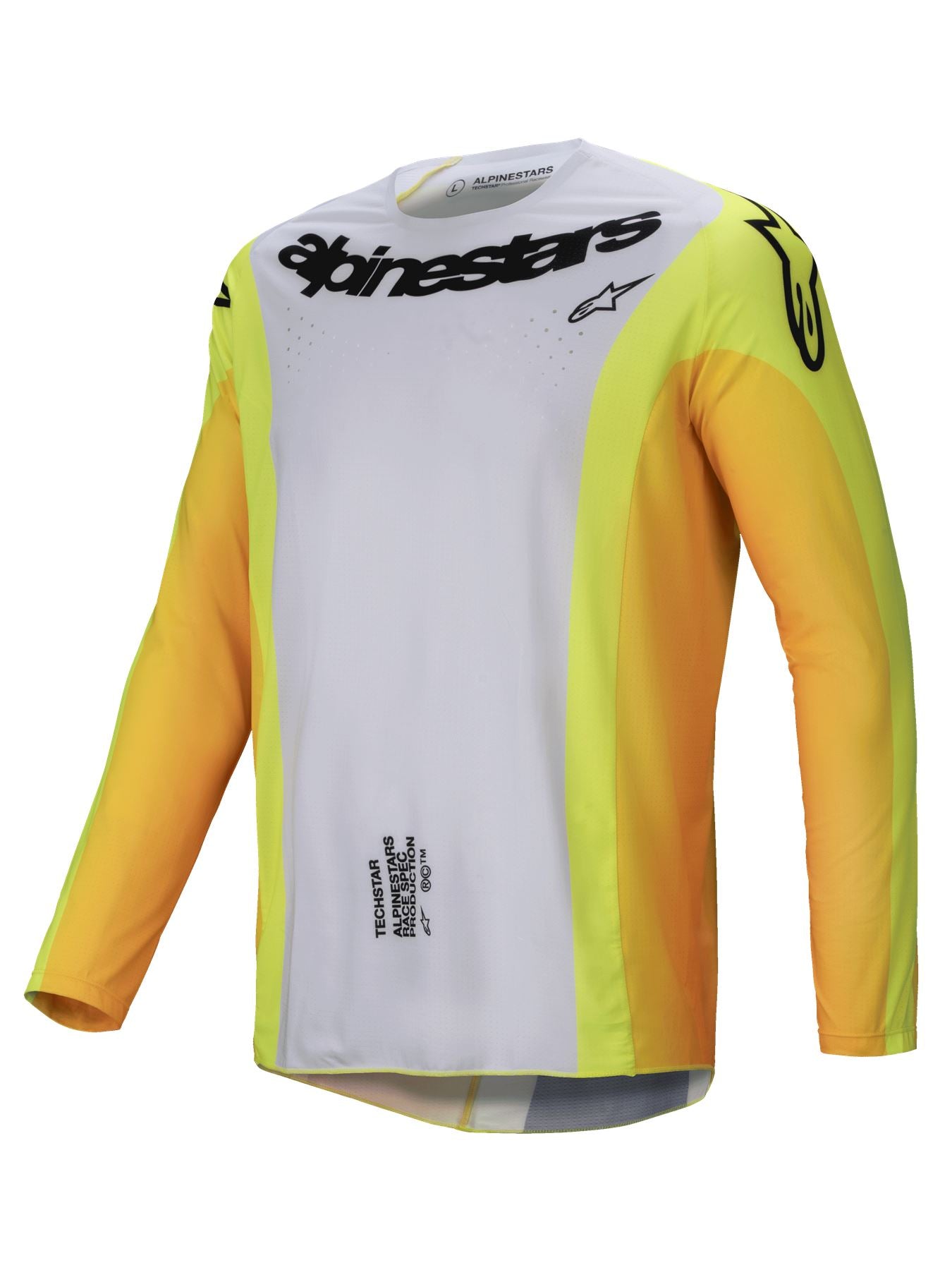 Alpinestars 2025 Techstar Melt Motocross Jersey Yellow Black